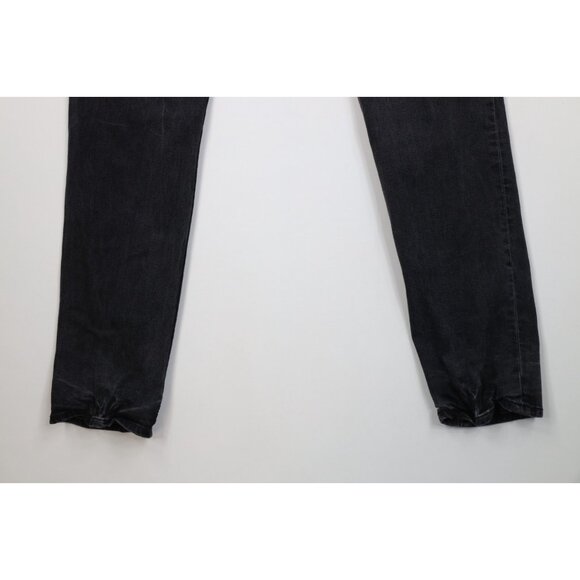 True Religion Mens 42x34 Faded Rocco Relaxed Fit Skinny Leg Denim Jeans Black - Picture 12 of 13
